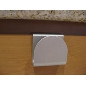 Arch Slide On Handle Cabinet Hardware- Nickel 2 pack