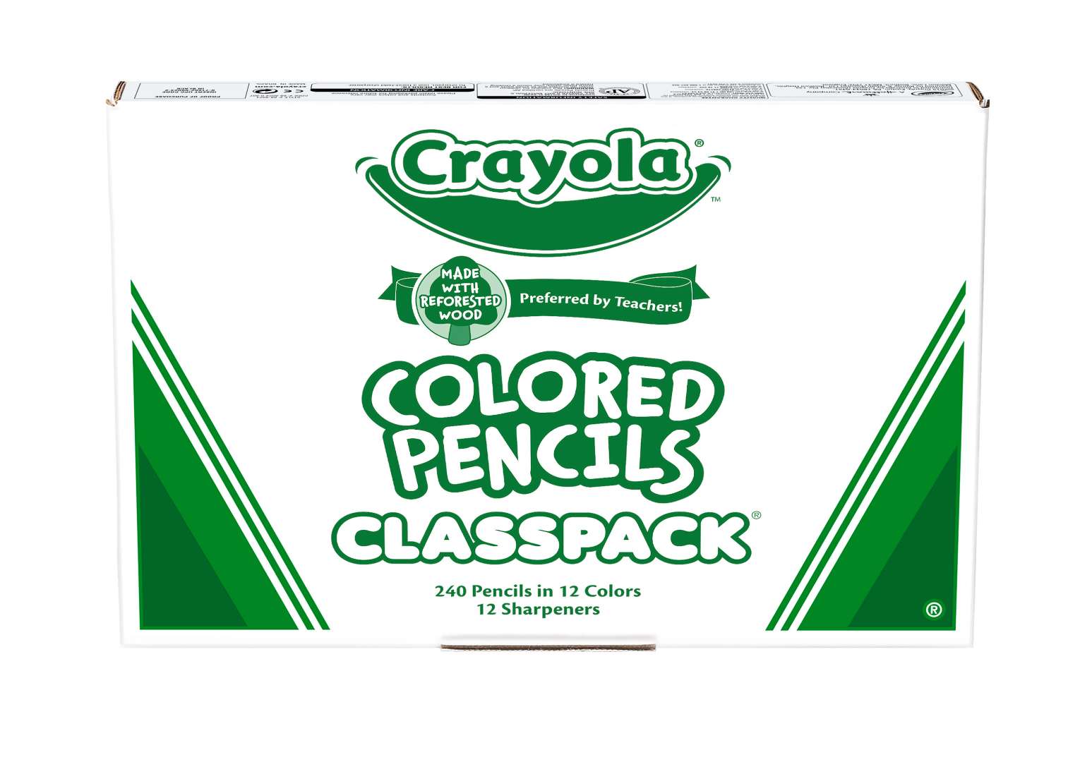 Bulk Crayola Colored Pencil Classpack, 12 Colors, 240 Pencils