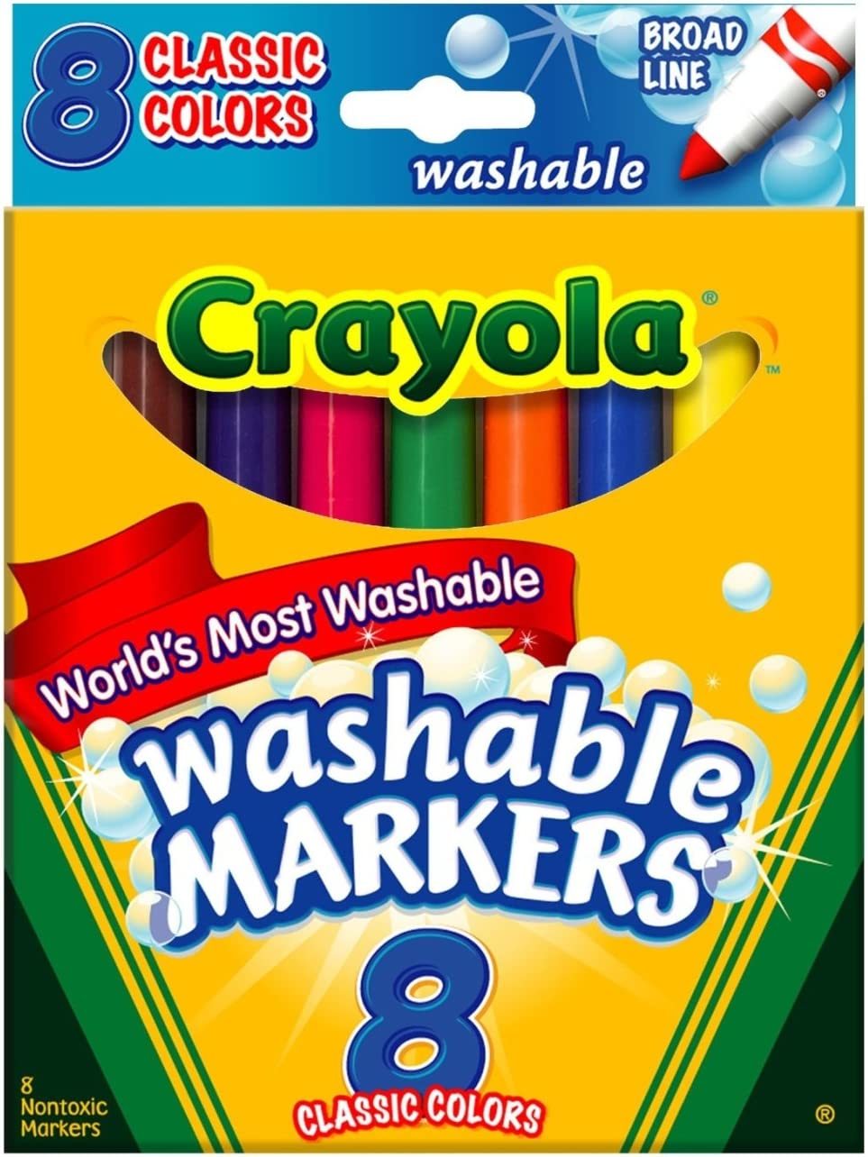 Wholesale Crayola Ultra Clean Washable Markers - 8 Count(240x.97)