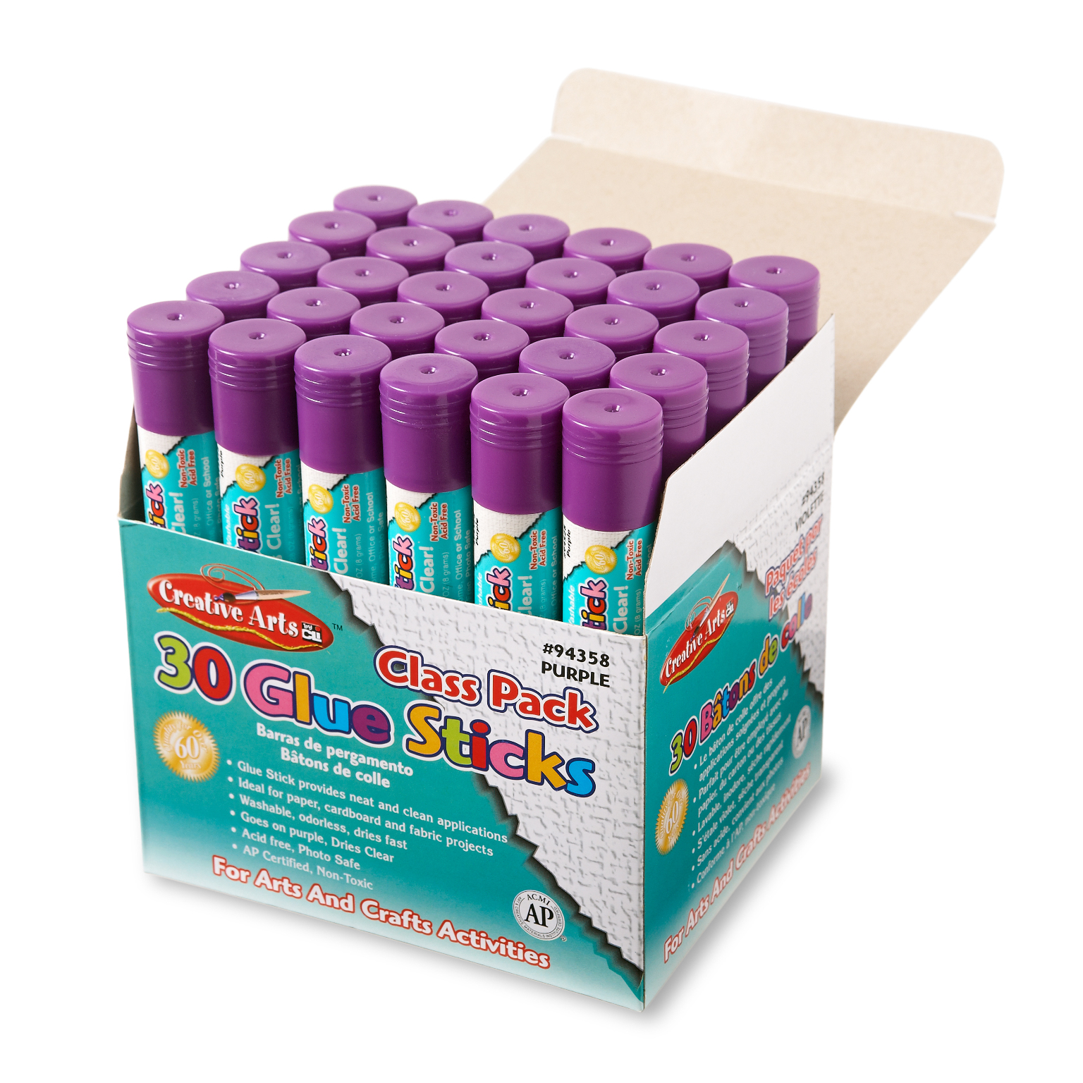 Wholesale Glue Sticks Class Pack Purple (SKU 2283600) DollarDays
