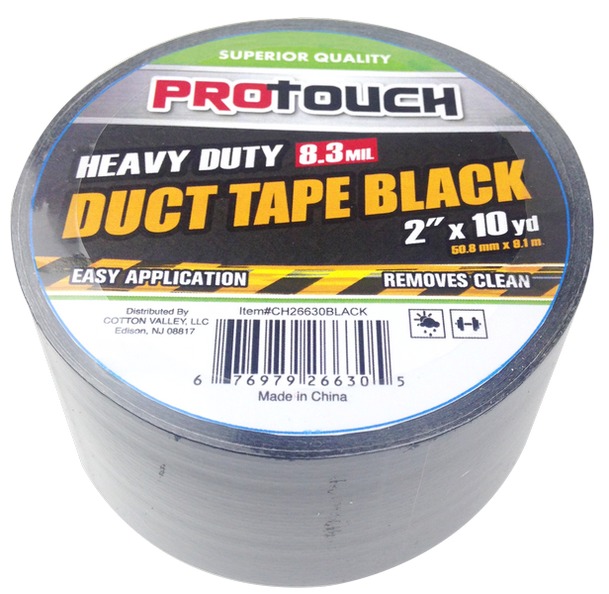 Wholesale Heavy Duty Duct Tape Black, 2" x 10 Yards