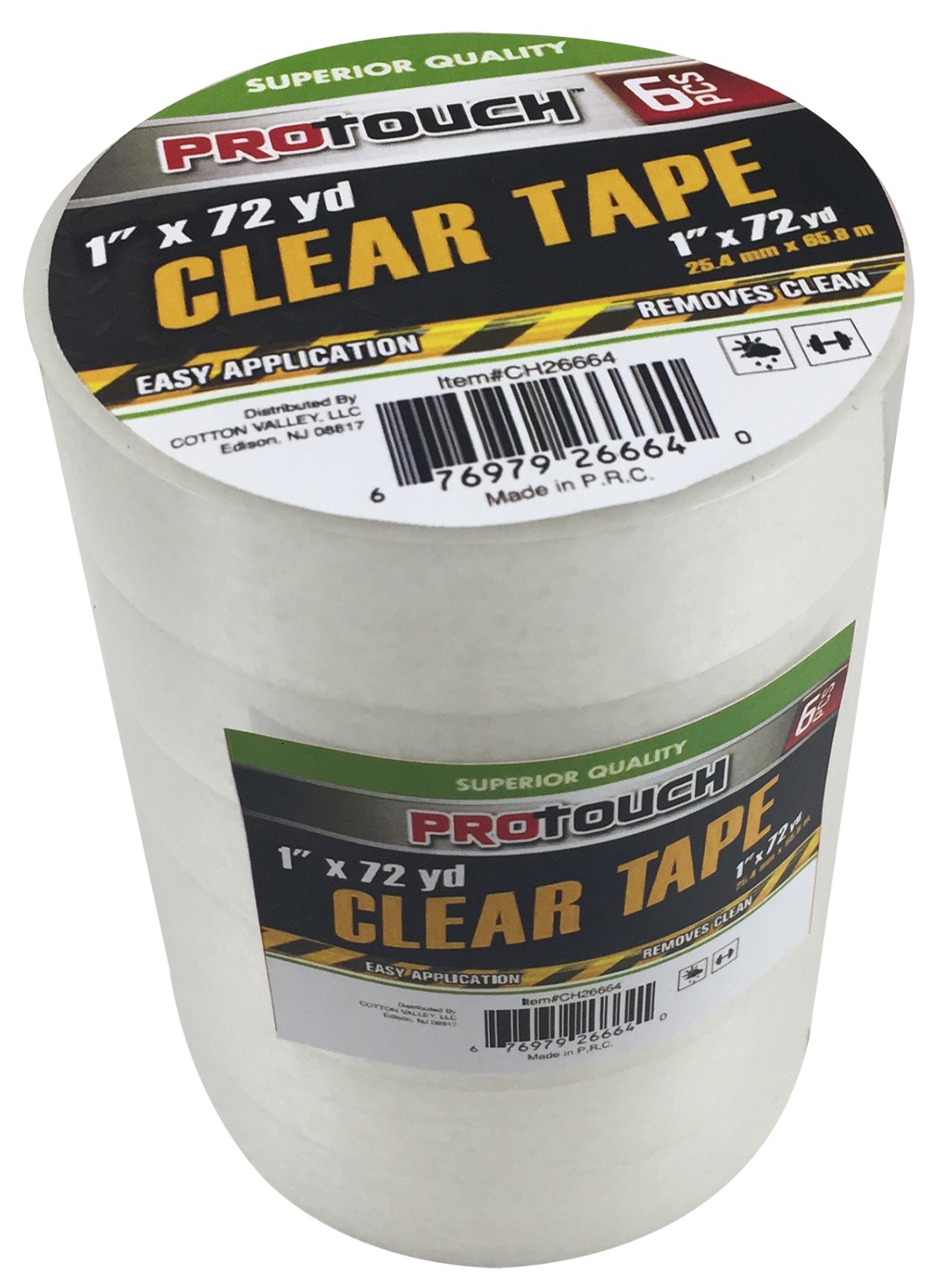Wholesale 6 Pack Clear Tape(24x.22)