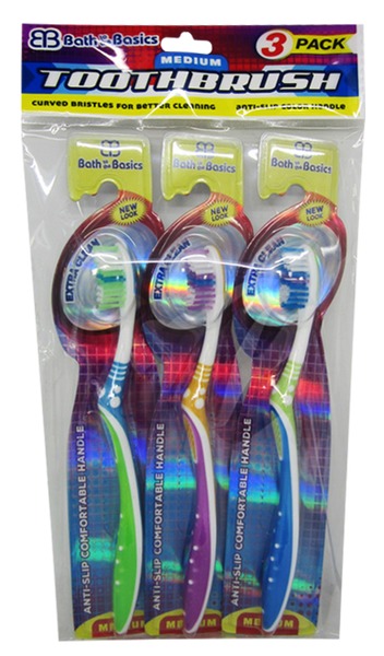 Wholesale Toothbrush & Cap 3-Pack(48x.13)