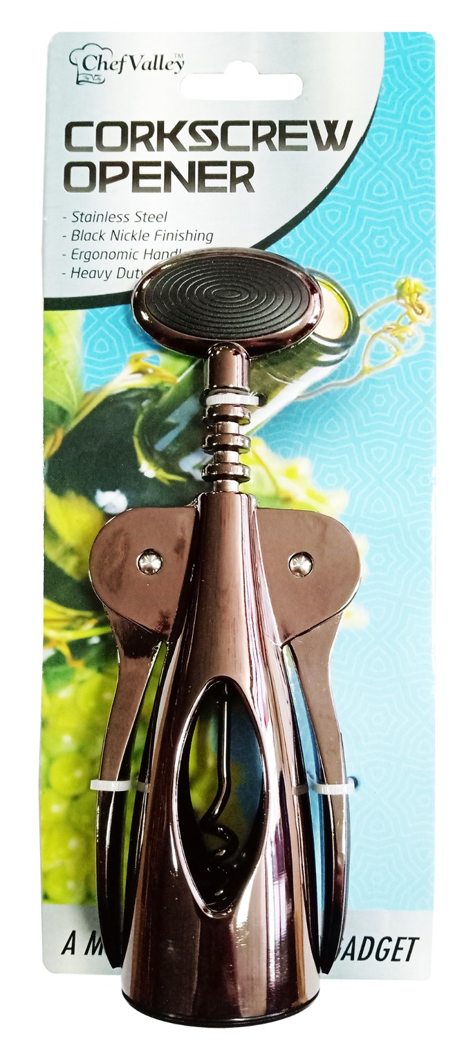 Wholesale Corkscrew Openers Black, 24 Count DollarDays