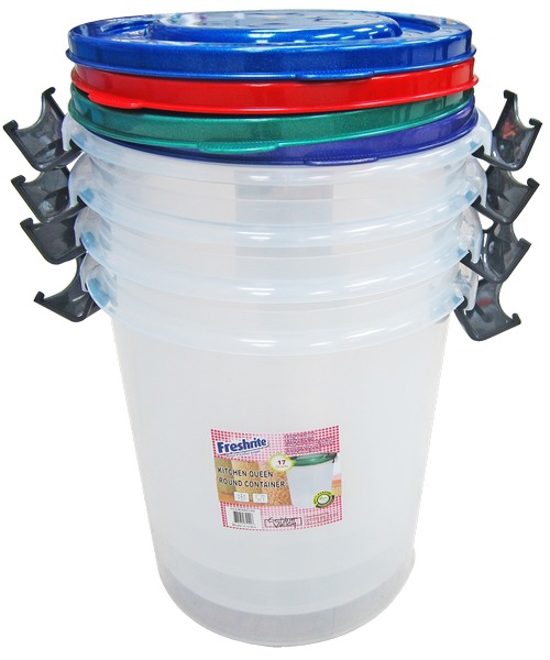 Wholesale Kitchen Queen 16 Liter Round Container DollarDays