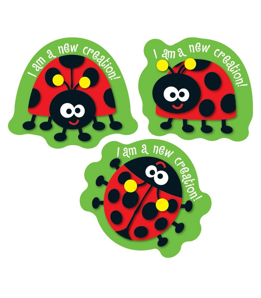 Wholesale I Am a New Creation! Shape Stickers (SKU 2330165) DollarDays