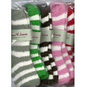 Cozy Stripped Spa Socks