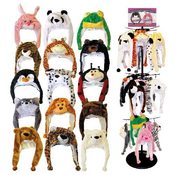 Animal Head Hats 9 Assorted Styles Mixed Case
