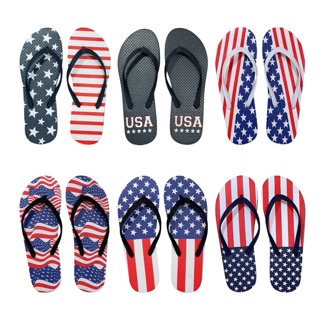 patriotic flip flops