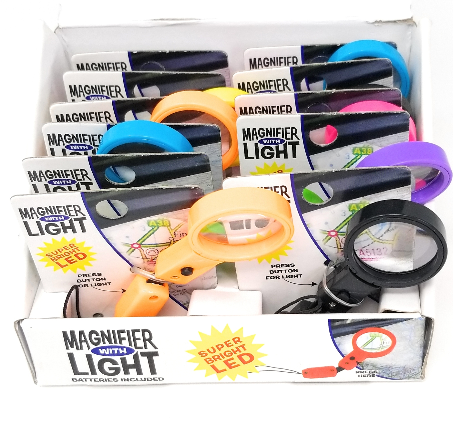 Wholesale Mini LED Magnifying Glass Keychain DollarDays