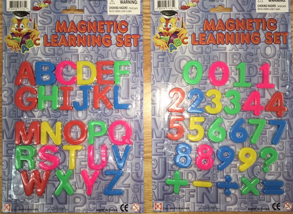 dollar store magnetic letters