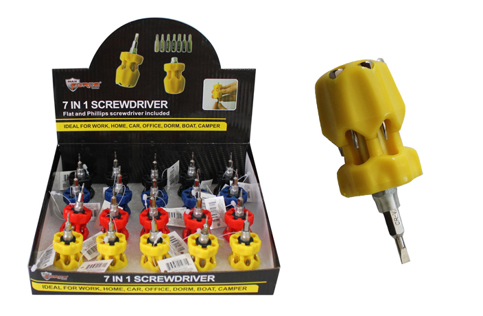 Wholesale 7 In 1 Mini Screwdriver & Bit Set(20x$3.47)