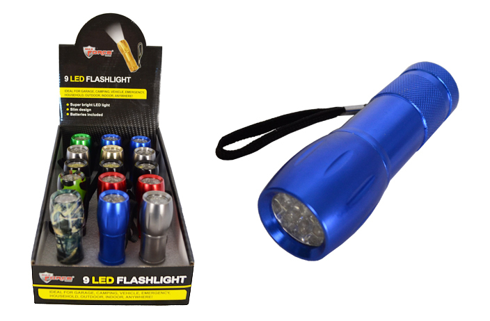 Wholesale 9 Led Flashlight(15x.01)