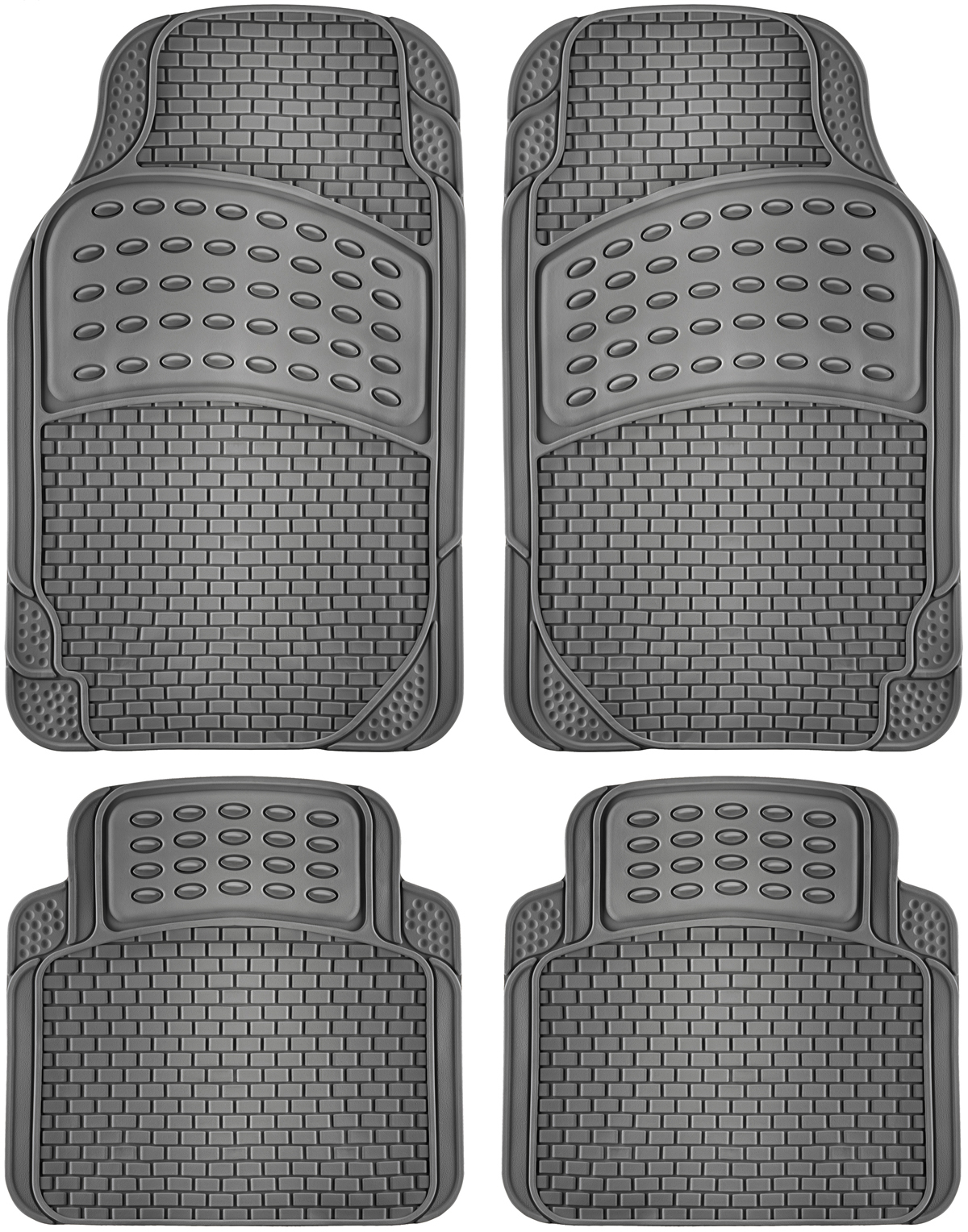 wholesale 4pc quot ridged quot style auto floor mats gray sku 1994647 dollardays wholesale 4pc quot ridged quot style auto floor mats gray sku 1994647 dollardays