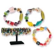 Baubles Glass  Stretch Bracelet - Lead Safe