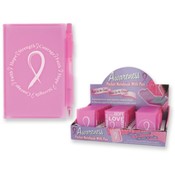 Breast Cancer Awareness Notepad and Pen Set