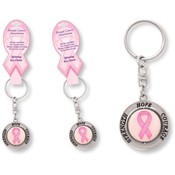 Breast Cancer Spinning Key Chain