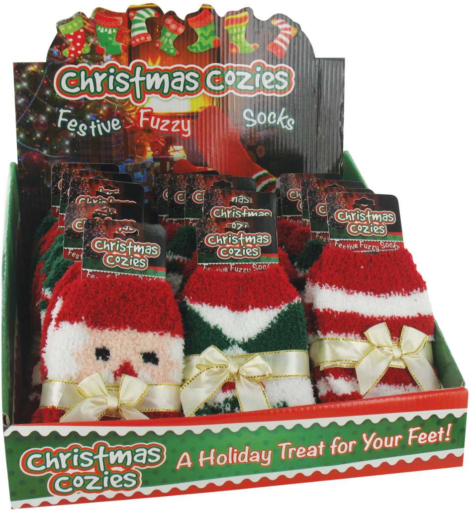 Wholesale Christmas Cozy Fuzzy Socks DollarDays