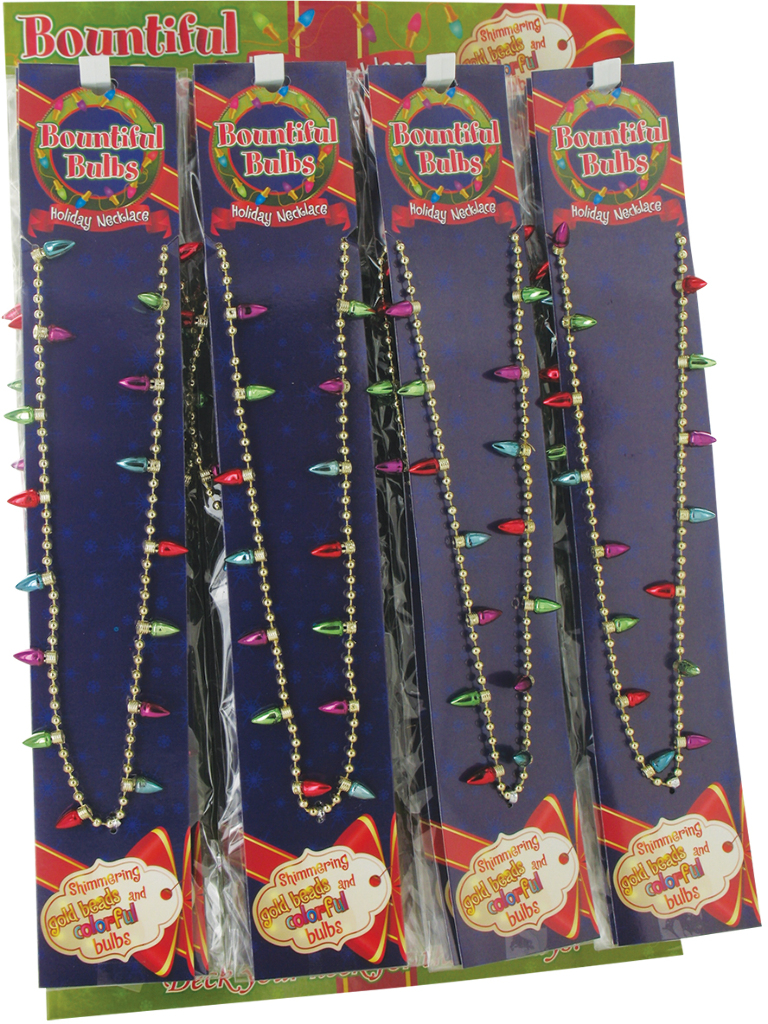 Wholesale Christmas Bulb Necklace (SKU 1858966) DollarDays