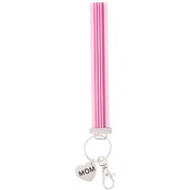 Just For Mom Wristlet Keychain with Charm
