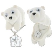 Polar Bear Aniamal Necklace in Polar Bear Box