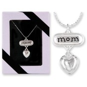 Thinking of Mom Silver Finish Necklace Lead Safe