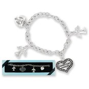 My Guardian Angel Heart Charm Bracelet