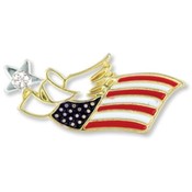 Wings and Wishes Patriotic Angel Pin