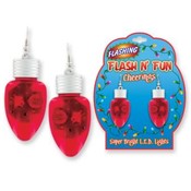 Flash N' Fun-Assorted Light-Up Light Bulb Earrings