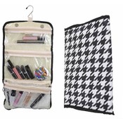 48 Folding/Hanging Cosmetic Organizers-Houndstooth
