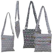 Womans 8" Crossbody Bag Peace Sign