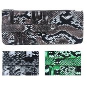 Womans Credit Card Wallets With Snake Print