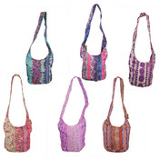 Assorted Colors Hippie Bucket Cross Bag