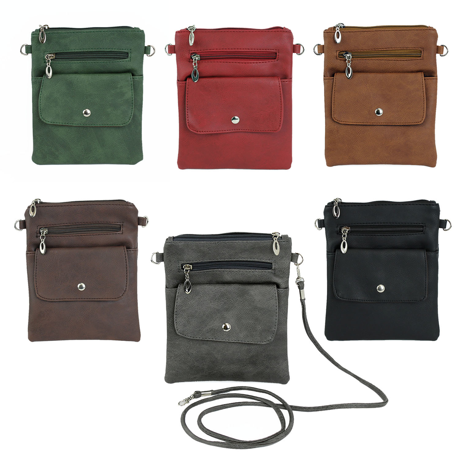 Wholesale 8" Assorted Color Crossbody Handbags DollarDays