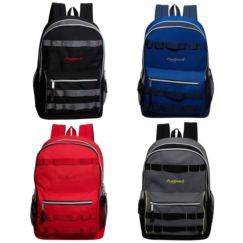 Wholesale 19" ProSport Premium Dual Compartment Backpacks 4 Assorted