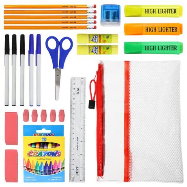Wholesale 15Piece Kids School Supply Kit (SKU 2317938) DollarDays