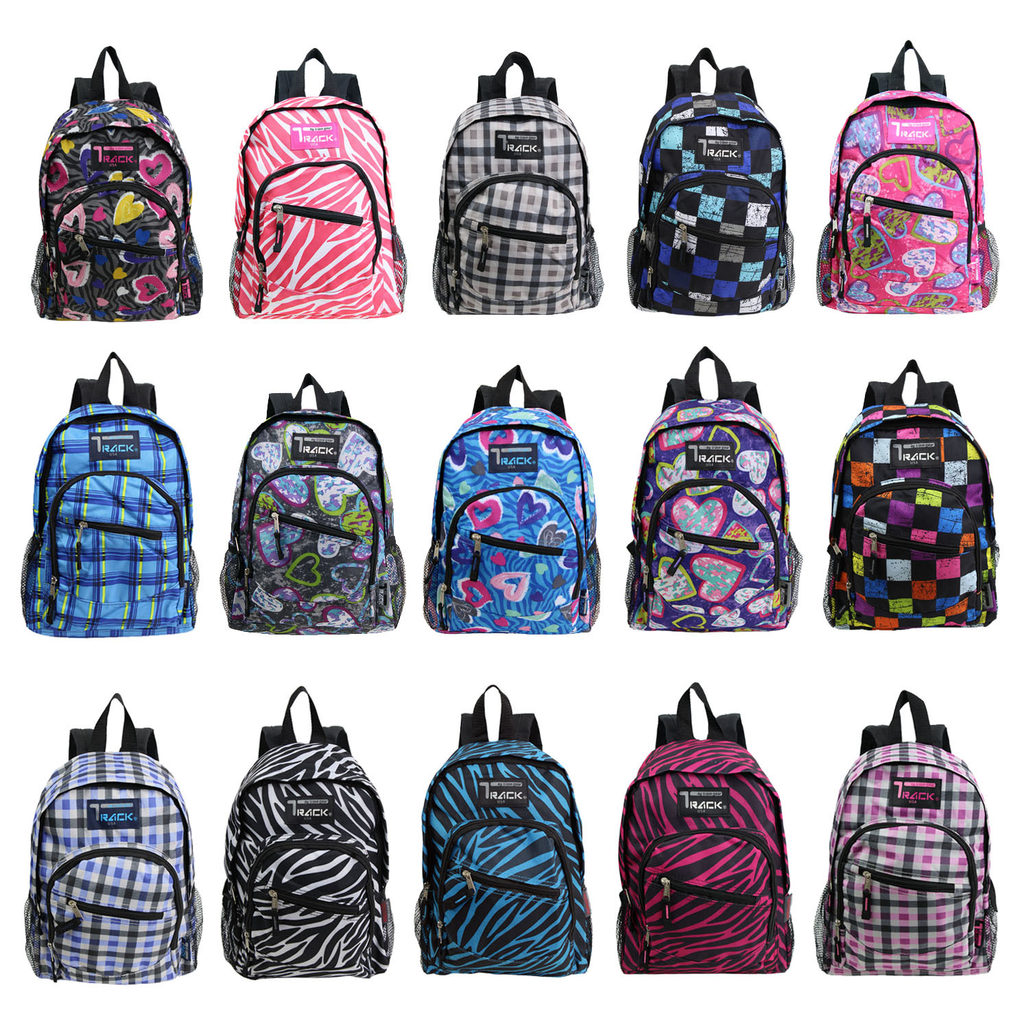 Wholesale 13" Kids Track Mini Backpack Assorted DollarDays