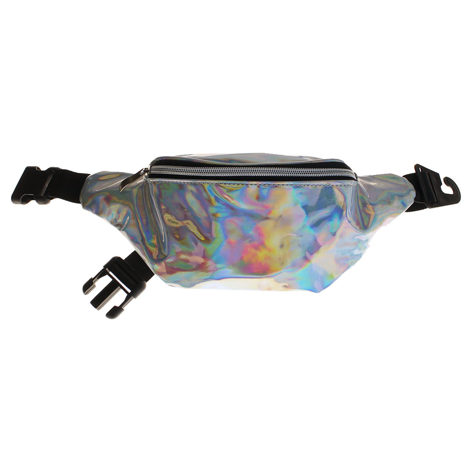 Wholesale Iridescent/Holographic Silver Fanny Pack (SKU 2316663) DollarDays