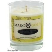 Marc Gold Minty Rosemary Soy Candle 7.5 ounce