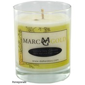 Marc Gold Pomegranate Soy Candle 7.5 Ounce