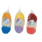 3 Piece Ruffle Body Sponge in Net Bag