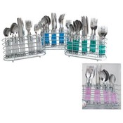 20 Piece Cutlery Set In Chrome Holder