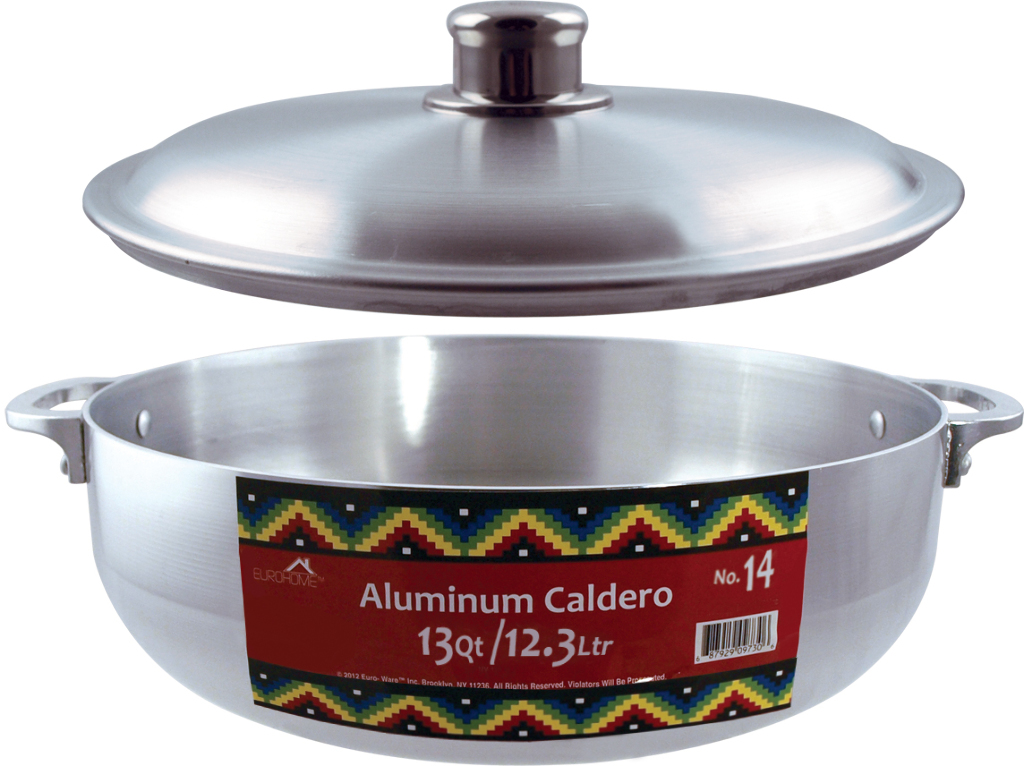 Wholesale #14 13 Quart Shiny Aluminum Caldero Pot(6x.76)