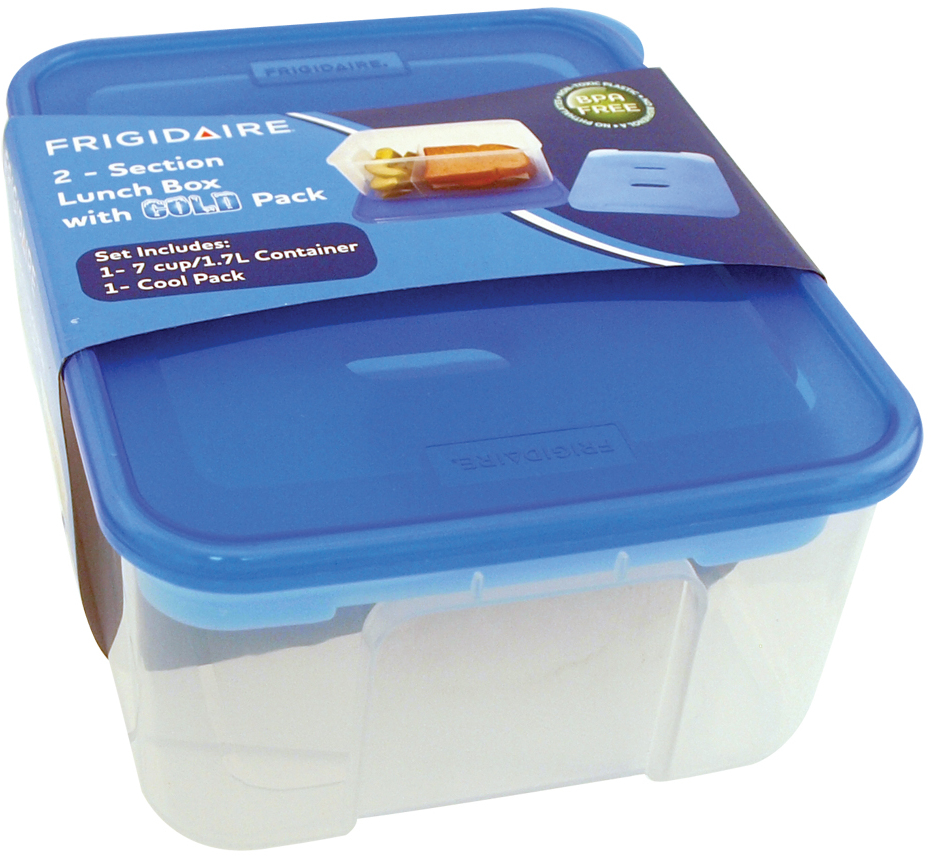 Wholesale Frigidaire 1.8 Qt 2-Section Lunch Box W / Cool Pack(8x.35)