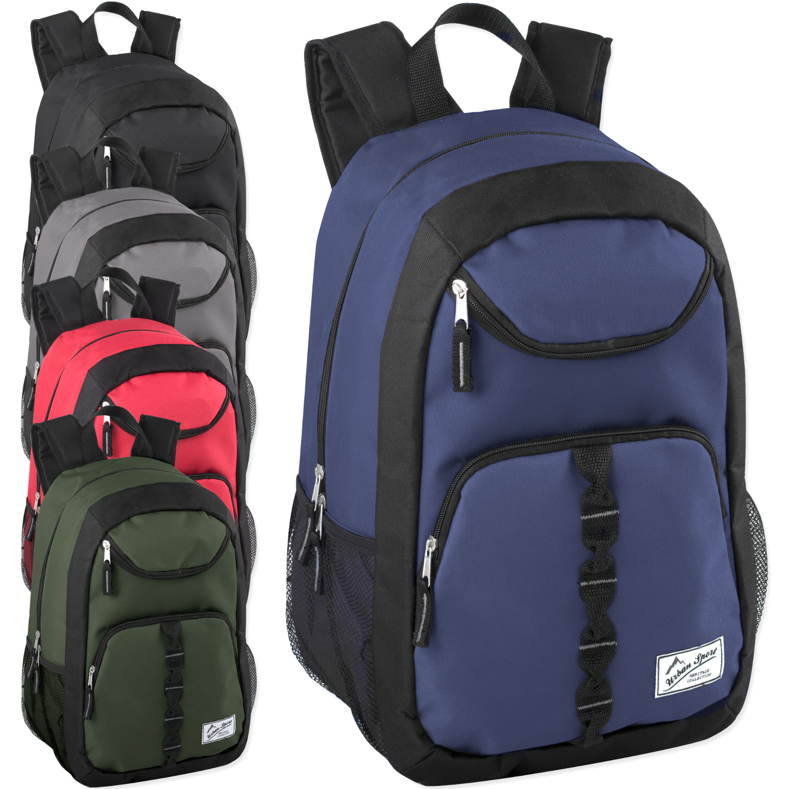 Wholesale 18" Premium UPocket Sport Backpack 5 Colors