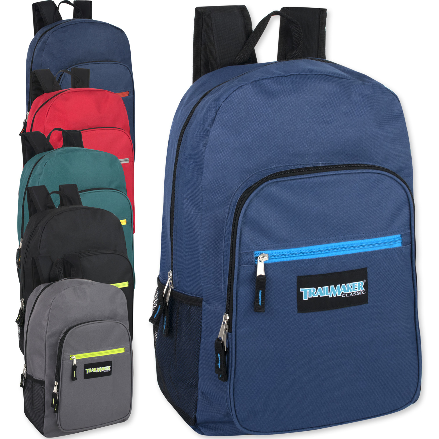 Wholesale 19" Trailmaker Classic Backpack 6 Assorted Colors