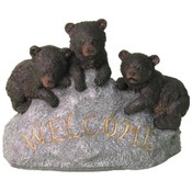 Three Bear Cubs "Welcome" Rock