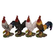 Assorted 9" Roosters Figurines