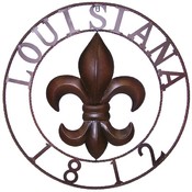 Circle Fleur-De-Lis, "Louisiana 1812"