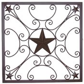 Metal Square Star Scrolls
